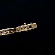 Elegant 14 Kt 16.1 Grams Yellow Gold Plated Tennis Bracelet