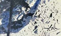 Highly Collectible and Rare Salvador Dali Original Lithograph from the 'Biblia Sacra' Suite