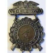 Rare Antique 1907 State National Guard Encampment Medal