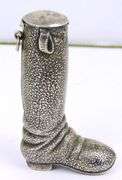 Antique Sterling Silver Boot Matchsafe