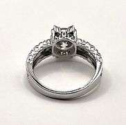Stunning VVS1 White G-H 3.05 Ct Lab Simulated Diamond Ring