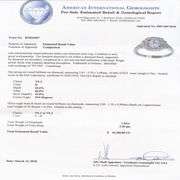 PLATINUM VS CLARITY DIAMOND RING 1.05 C.T.W.