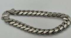 Exquisite Italian Silver Miami Cuban Link Bracelet