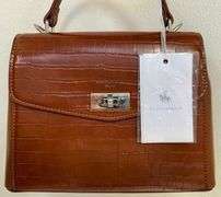 Stylish Cognac Color Designer Bag By David Jones-Paris