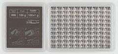 Valcambi Suisse 100 gram pure .999 Silver Bar (100 x 1 grams) Sealed
