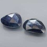 Unique 5.84ct pair of Rose cut Sapphires!