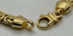 14K Yellow Gold Italian Texured Bracelet