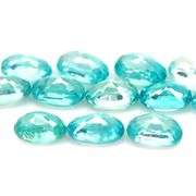 Vibrant blue! 9.20ct 12pc Cambodian Zircon set