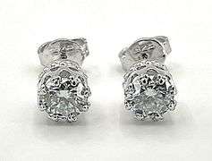 Sparkling 5.73 Ctw VVs1 F-G Lab Simulated Diamond Earrings