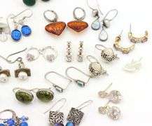 Group lot of Vintage 925 sterling silver earrings