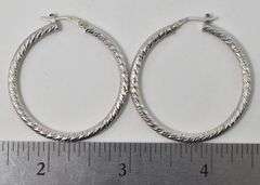 Hoop Earrings in Sterling Silver