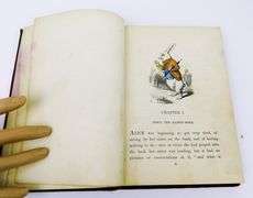 Rare 1869 Alice's Adventures in Wonderland Antique Children's Book