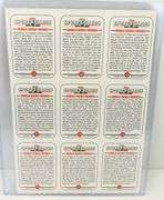 1992 Sports Card News 9 Player World Series Uncut Cards