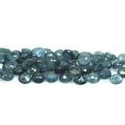 Genuine 7.50ct greenish blue sapphire set -Heated only!
