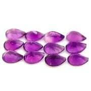 Stunning 12.75ct pear cut real Brazilian Amethyst set