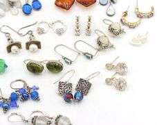 Group lot of Vintage 925 sterling silver earrings