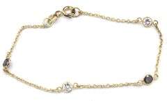 Black and White Crystal Station Bracelet