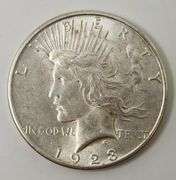1923 S AU Peace Dollar