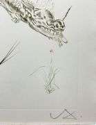 Rare Pencil Signed Dali Original Etching From The 'Tristan et Iseult' Suite