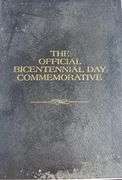 Official Bicentennial Day Comm Book With Silver Medal.