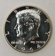 1964 Kennedy Half Accented Hair, (Proof)
