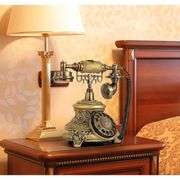 Classic Rotary Telephone with Adjustable Ringtone
