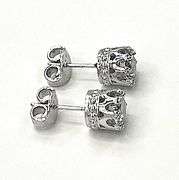 Sparkling 5.73 Ctw VVs1 F-G Lab Simulated Diamond Earrings