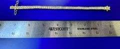 Dazzling 16.85 Ctw Lab Simulated Diamond Tennis Bracelet