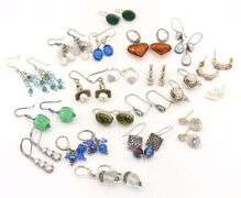 Group lot of Vintage 925 sterling silver earrings