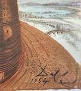 Highly Collectible and Rare Salvador Dali Original Lithograph from the 'Biblia Sacra' Suite