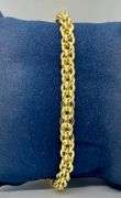 14K Yellow Gold Italian Double Link Bracelet