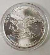 1991 Chrysler Honors The Bill Of Rights, 1 Oz. Silver. W Box