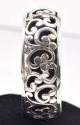 Flowy Hinged Bracelet in Sterling Silver