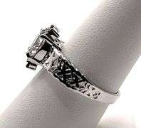 Stunning VVS1 White G-H 3.05 Ct Lab Simulated Diamond Ring