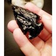6 Black Obsidian Arrowhead Collection