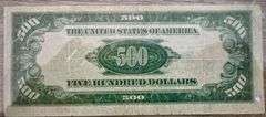 Rare U.S $500 Bill