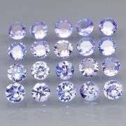Valuable 3.84ct 20 piece Tanzanite set