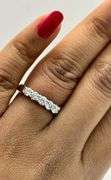 14K White Gold Round Brilliant Cut Diamond Wedding Band