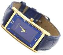 Wittinauer Tank style quartz blue dial watch