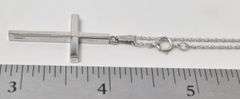 Cross Pendant Necklace in Sterling Silver
