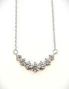 Sparkling 2.25 Ctw 7 Stone VVs1 Lab Simulated Diamond Necklace