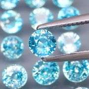 Vibrant blue! 5.72ct 20pc Cambodian Zircon set