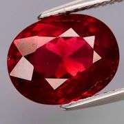 Striking 5.06ct raspberry red Rhodolite Garnet! Untreated!