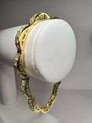 Elegant 14 Kt 16.1 Grams Yellow Gold Plated Tennis Bracelet