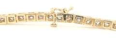 14kt Yellow gold 2.50ctw III set diamond tennis bracelet