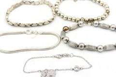 Vintage 925 sterling silver group lot of 6 bracelets