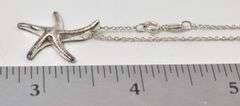 Starfish Pendant Necklace in Sterling Silver