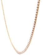 New 8.00ctw Round Diamond Prong Set Tennis Necklace in 14K