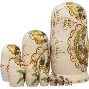 10pcs Handmade Wooden Russian Nesting Dolls