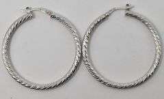 Hoop Earrings in Sterling Silver